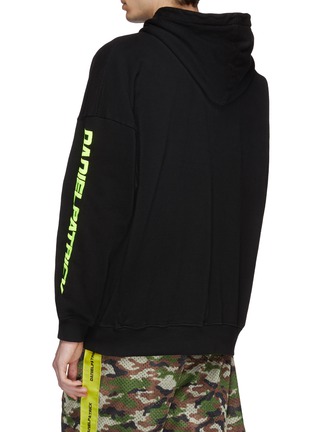 Back View - Click To Enlarge - DANIEL PATRICK - Logo embroidered sleeve hoodie