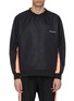 Main View - Click To Enlarge - DANIEL PATRICK - Colourblock snap button outseam windbreaker sweatshirt