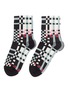 Main View - Click To Enlarge - HYSTERIA - 'Polly' mix pattern ankle socks