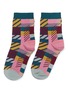 Main View - Click To Enlarge - HYSTERIA - 'Daria' mix pattern ankle socks