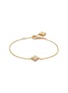 Main View - Click To Enlarge - ROBERTO COIN - 'Princess Flower' diamond 18k yellow gold charm bracelet