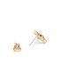 Detail View - Click To Enlarge - ROBERTO COIN - Princess Flower' diamond 18k yellow gold stud earrings