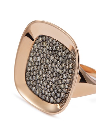 Detail View - Click To Enlarge - ROBERTO COIN - 'Carnaby Street' diamond 18k rose gold ring