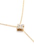 Detail View - Click To Enlarge - ROBERTO COIN - 'Princess Flower' diamond 18k yellow gold lariat necklace