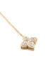Figure View - Click To Enlarge - ROBERTO COIN - 'Princess Flower' diamond 18k yellow gold lariat necklace