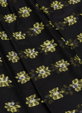 Detail View - Click To Enlarge - CECILIE BAHNSEN - 'Priscilla' floral fil coupé pleated skirt