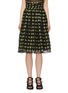 Main View - Click To Enlarge - CECILIE BAHNSEN - 'Priscilla' floral fil coupé pleated skirt