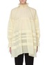 Main View - Click To Enlarge - CECILIE BAHNSEN - 'Alberle' ruffle high neck contrast stripe trim top