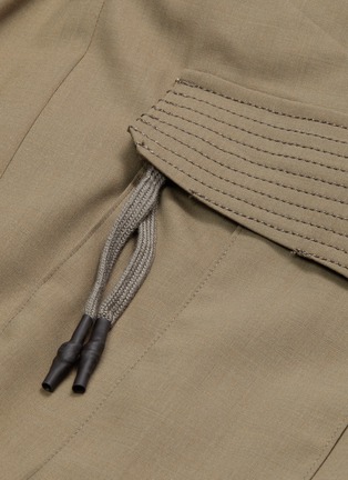  - DEVOA - Drop crotch wool cargo shorts