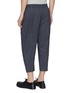 Back View - Click To Enlarge - DEVOA - Cropped virgin wool-silk houndstooth jogging pants