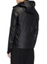 Back View - Click To Enlarge - DEVOA - Hooded leather jacket