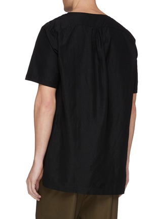 Back View - Click To Enlarge - ATTACHMENT - Side split poplin T-shirt