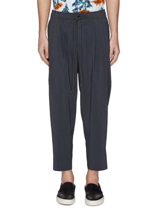 Main View - Click To Enlarge - ATTACHMENT - Pleated drop crotch jogging pants