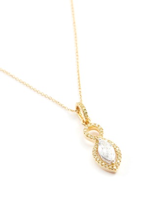 Figure View - Click To Enlarge - ROBERTO COIN - 'Magic Diamond' 18k yellow gold marquise pendant necklace
