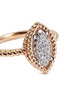 Detail View - Click To Enlarge - ROBERTO COIN - 'New Barocco' diamond 18k rose gold marquise ring