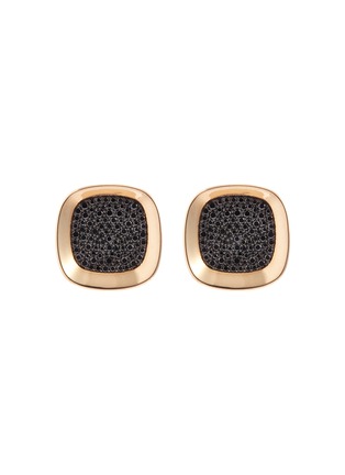 Main View - Click To Enlarge - ROBERTO COIN - 'Carnaby Street' diamond 18k rose gold stud earrings