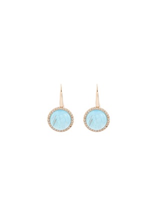 Main View - Click To Enlarge - ROBERTO COIN - 'Cocktail' diamond agate chalcedony drop earrings