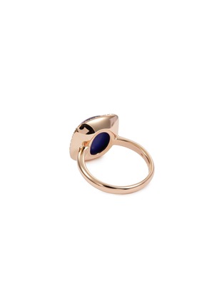 Figure View - Click To Enlarge - ROBERTO COIN - 'Cocktail' diamond lapis 18k rose gold ring