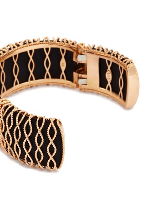 Detail View - Click To Enlarge - ROBERTO COIN - 'Barocco' diamond 18k rose gold cuff
