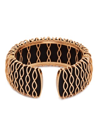 Figure View - Click To Enlarge - ROBERTO COIN - 'Barocco' diamond 18k rose gold cuff