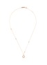 Main View - Click To Enlarge - ROBERTO COIN - 'New Barocco' diamond 18k rose gold circle pendant necklace