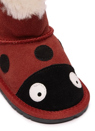 Detail View - Click To Enlarge - EMU AUSTRALIA - 'Ladybird Walker' suede infant boots