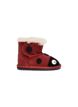 Main View - Click To Enlarge - EMU AUSTRALIA - 'Ladybird Walker' suede infant boots