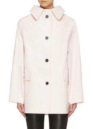 Main View - Click To Enlarge - KASSL - Coated cotton blend coat