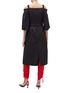 Back View - Click To Enlarge - AKIRA NAKA - Belted off-shoulder twill trench coat