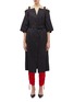 Main View - Click To Enlarge - AKIRA NAKA - Belted off-shoulder twill trench coat
