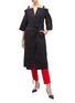 Figure View - Click To Enlarge - AKIRA NAKA - Belted off-shoulder twill trench coat