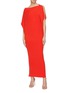 Figure View - Click To Enlarge - POIRET - Asymmetric crepe dress