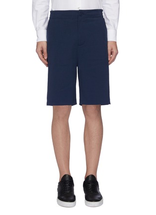 Main View - Click To Enlarge - GOETZE - 'Carter' cotton-linen seersucker shorts
