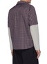 Back View - Click To Enlarge - GOETZE - 'Larry' colourblock layered sleeve check plaid shirt