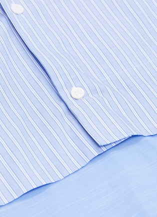  - GOETZE - 'Grant' stripe panel layered shirt
