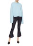 Figure View - Click To Enlarge - KHAITE - 'Virginia' split back bell sleeve cashmere sweater