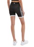 Back View - Click To Enlarge - NAGNATA - Geometric outseam organic cotton blend knit performance shorts
