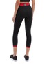 Back View - Click To Enlarge - NAGNATA - Organic cotton blend knit cropped performance leggings
