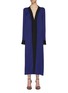 Main View - Click To Enlarge - HAIDER ACKERMANN - Contrast border split side satin V-neck robe dress