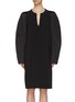 Main View - Click To Enlarge - HAIDER ACKERMANN - Satin puff sleeve crepe dress