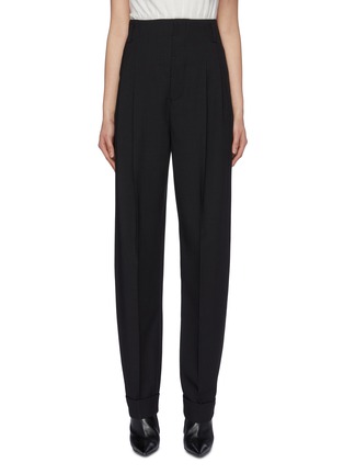 Main View - Click To Enlarge - HAIDER ACKERMANN - Pleated virgin wool suiting pants