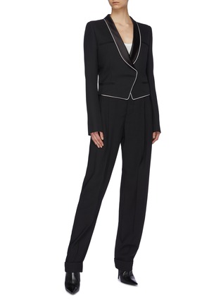 Figure View - Click To Enlarge - HAIDER ACKERMANN - Pleated virgin wool suiting pants
