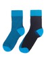 Main View - Click To Enlarge - HYSTERIA - 'Flippa' colourblock ankle socks