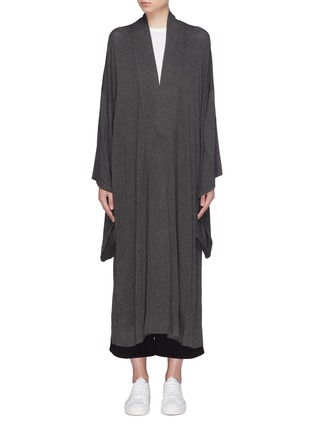 Main View - Click To Enlarge - NORMA KAMALI - Belted drape sleeve robe coat