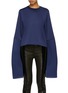 Main View - Click To Enlarge - SOLACE LONDON - 'Evelyn' plissé pleated extra long sleeve top