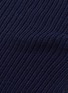  - SOLACE LONDON - 'Varese' split cuff one-shoulder rib knit top