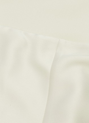Detail View - Click To Enlarge - SOLACE LONDON - 'Praia' curve twill panel satin skirt