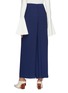 Back View - Click To Enlarge - SOLACE LONDON - 'Seul' ribbed wide leg pants