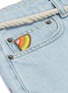  - MIRA MIKATI - Rope belted zigzag embroidered jeans