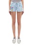 Main View - Click To Enlarge - MIRA MIKATI - Fairytale embroidered denim shorts